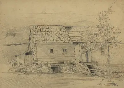 Bauernhaus in Nasswald von Tina Blau
