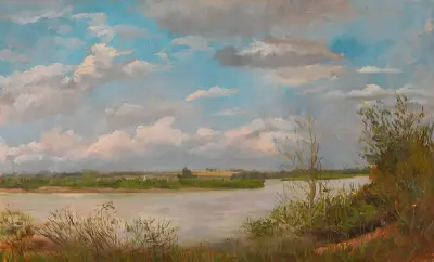Donaulandschaft von Tina Blau