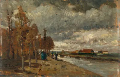 Kanal in Holland av Tina Blau