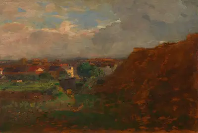 Sandgrube mit Blick auf Pötzleinsdorf von Tina Blau