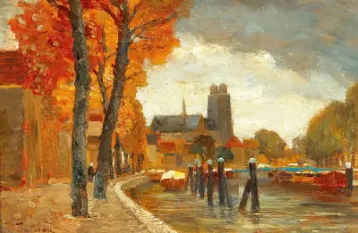 Szene in Dordrecht von Tina Blau
