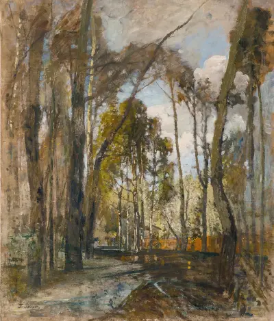 The Prater Gardens After The Rain av Tina Blau