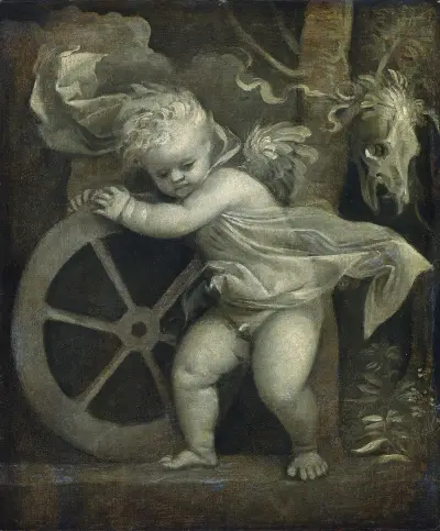 Cupid With The Wheel of Time av Titian