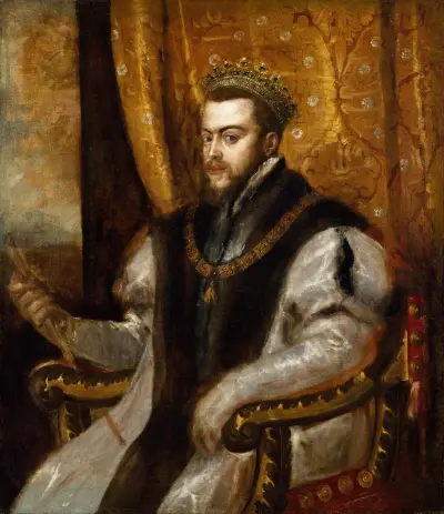 King Philip II of Spain av Titian