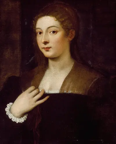 Portrait of a Lady, 1530 av Titian
