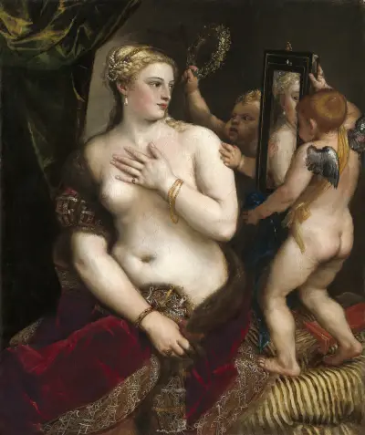 Venus With a Mirror av Titian