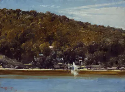 The camp, Sirius Cove av Tom Roberts