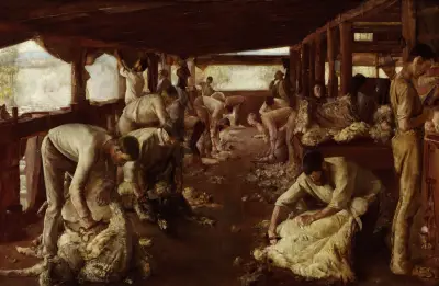 The Golden Fleece av Tom Roberts