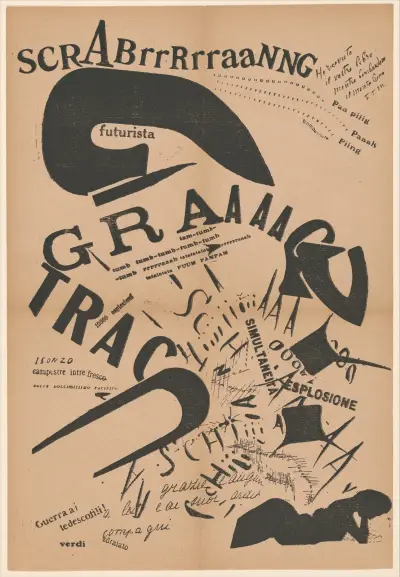 In the Evening, Lying on Her Bed, She Reread the Letter from Her Artilleryman at the Front av Filippo Tommaso Marinetti