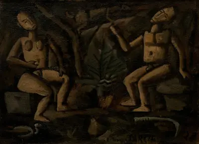 Composición con figuras av Joaquín Torres-García
