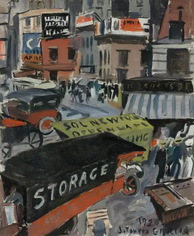 Fourteenth Street (Business Town) av Joaquín Torres-García