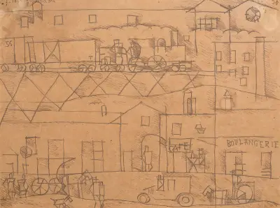 La Gare av Joaquín Torres-García