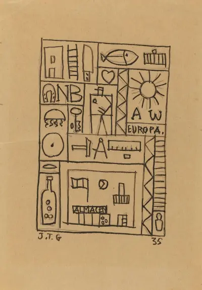 Untitled, 1935 av Joaquín Torres-García