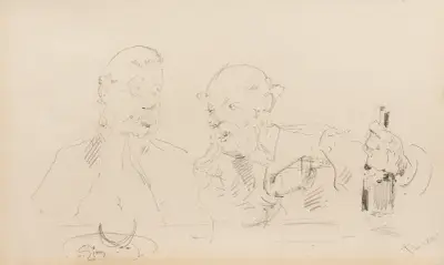 À table av Henri de Toulouse-Lautrec