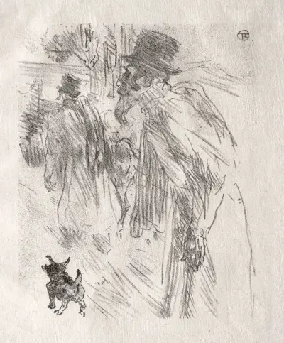 Au pied du Sinaï: Les Juifs Polonais, Carlsbad av Henri de Toulouse-Lautrec