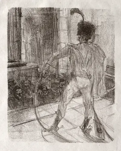 Au pied du Sinaï:  Schlomé Fuss à la Synagogue av Henri de Toulouse-Lautrec