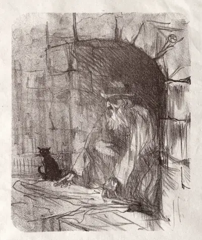 Au pied du Sinaï: Une Arrière-boutique à Cracovie av Henri de Toulouse-Lautrec