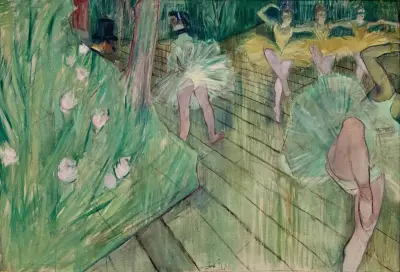 Ballet Scene av Henri de Toulouse-Lautrec