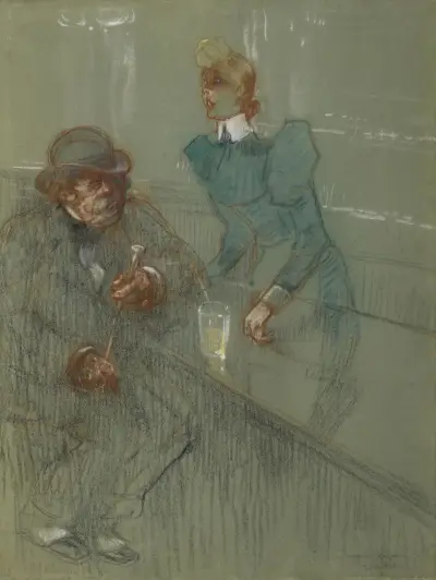 Bar-maid av Henri de Toulouse-Lautrec