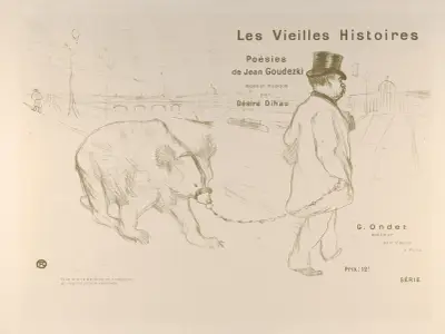 Umschlagentwurf für „Les Vieilles Histoires“, 1893 – Nr. 2 von Henri de Toulouse-Lautrec