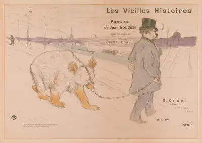 Cover Design for ‘Les Vieilles Histoires’, 1893 – nr 1 av Henri de Toulouse-Lautrec