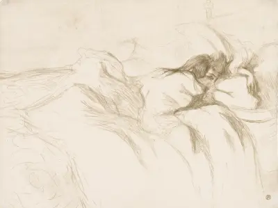 Elles: Woman Sleeping av Henri de Toulouse-Lautrec