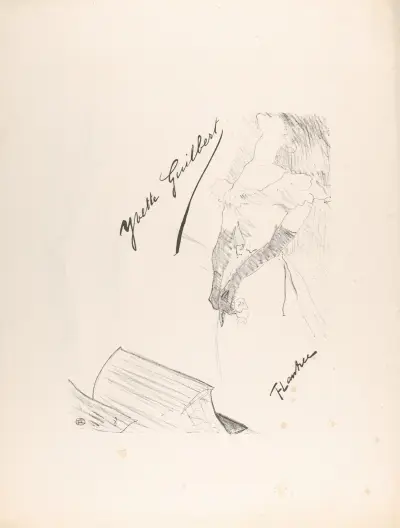 Frontispiece – Yvette Guilbert before the Prompter’s Box av Henri de Toulouse-Lautrec