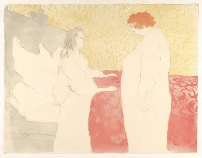 Getting Up av Henri de Toulouse-Lautrec