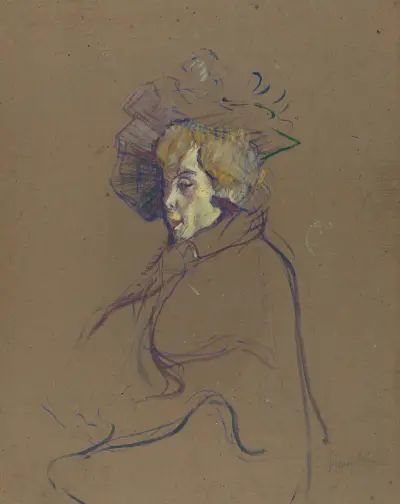 Jane Avril, 1892 av Henri de Toulouse-Lautrec