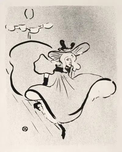 Jane Avril, 1893 av Henri de Toulouse-Lautrec