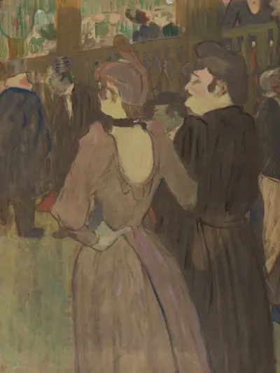 La Goulue And Her Sister av Henri de Toulouse-Lautrec