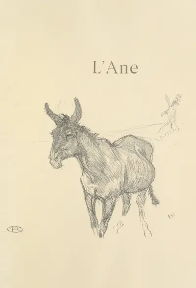 L’Ane av Henri de Toulouse-Lautrec