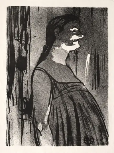 Le Café-concert; Mme. Abdala av Henri de Toulouse-Lautrec