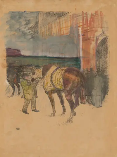 Le Paddock av Henri de Toulouse-Lautrec