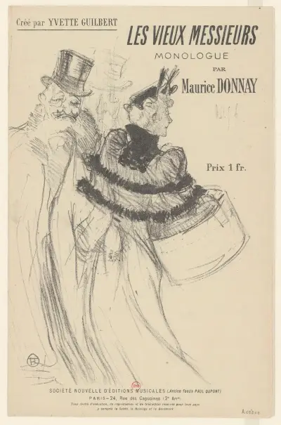 Les Vieux Messieurs av Henri de Toulouse-Lautrec