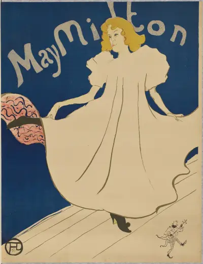 May Milton av Henri de Toulouse-Lautrec