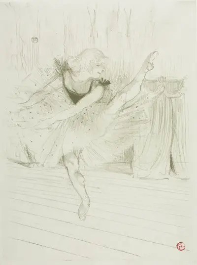 Miss Ida Heath, English Dancer, 1894 – nr 1 av Henri de Toulouse-Lautrec