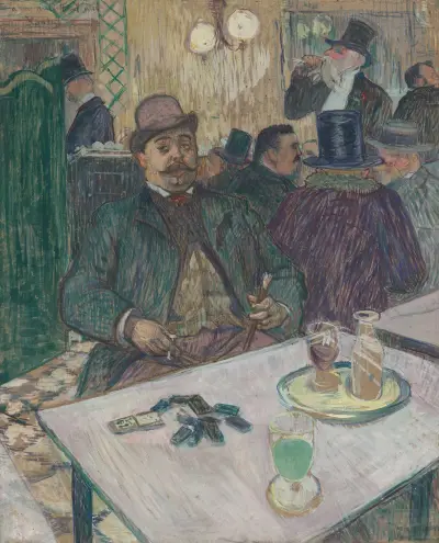 Monsieur Boileau at the Café av Henri de Toulouse-Lautrec