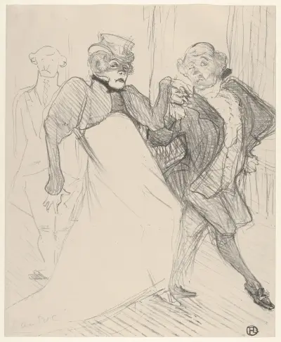 Réjane and Galipaux, in Madame Sans-Géne av Henri de Toulouse-Lautrec