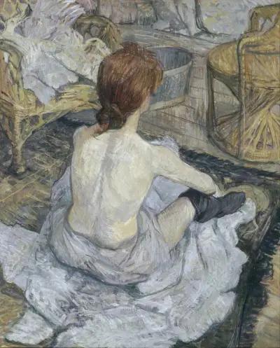 Rousse, dit aussi La Toilette av Henri de Toulouse-Lautrec