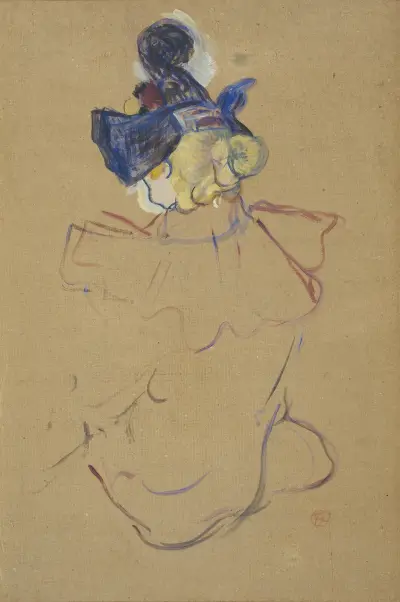 Seated Woman from Behind – Study for ‘Au Moulin Rouge’ av Henri de Toulouse-Lautrec