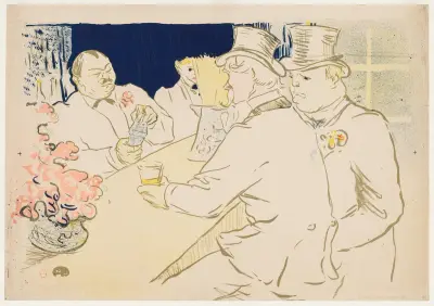 The Irish And American Bar, Rue Royale av Henri de Toulouse-Lautrec