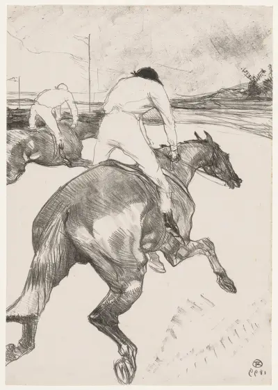 The Jockey, 1899 – nr 2 av Henri de Toulouse-Lautrec