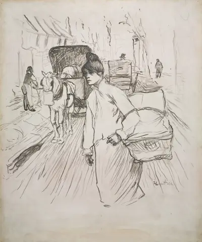The Laundress av Henri de Toulouse-Lautrec