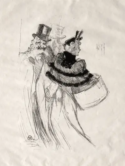 The Old Gentlemen av Henri de Toulouse-Lautrec