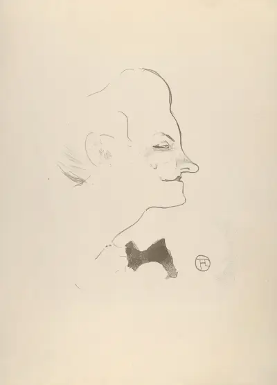 Yvette Guilbert, 1893 von Henri de Toulouse-Lautrec