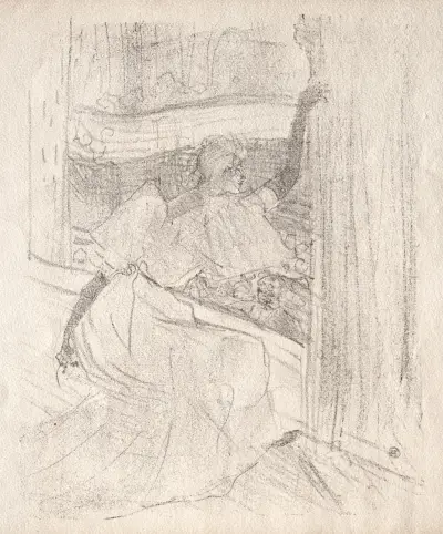 Yvette Guilbert: Saluant le public av Henri de Toulouse-Lautrec