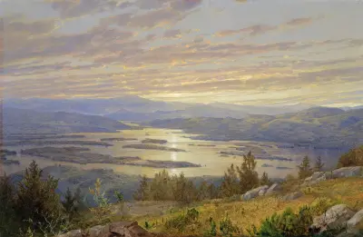 Lake Squam from Red Hill av William Trost Richards