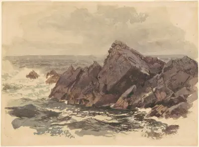 Seascape with Rocks av William Trost Richards
