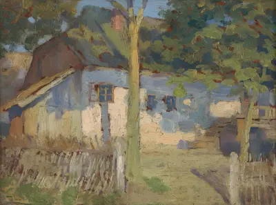 Framför huset av Ľudovít Čordák